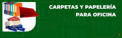 Carpetas y papelería para oficina