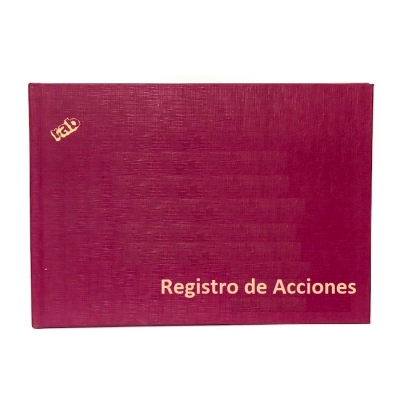 REGISTRO DE ACCIONES 23X33 1 MANO