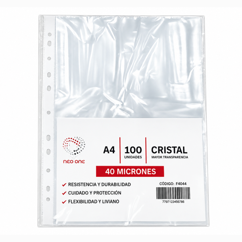 FOLIO PP A4 X100 X40 MIC NEO ONE