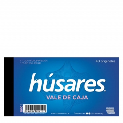 VALE CAJA HUSARES 15X7.5 CM