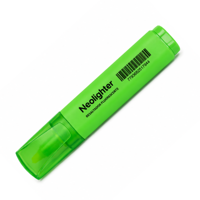 RESALTADOR CHATO NEOLIGHTER VERDE