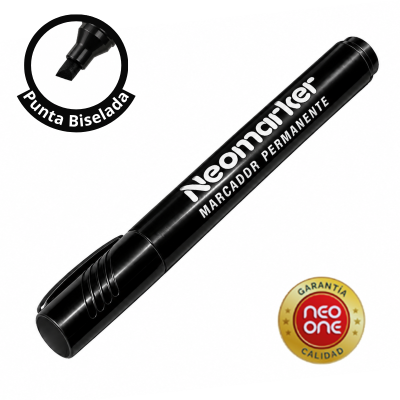 MARCADOR PERM NEOMARKER BISEL NEGRO