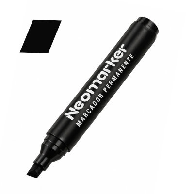 MARCADOR PERM NEOMARKER BISEL NEGRO