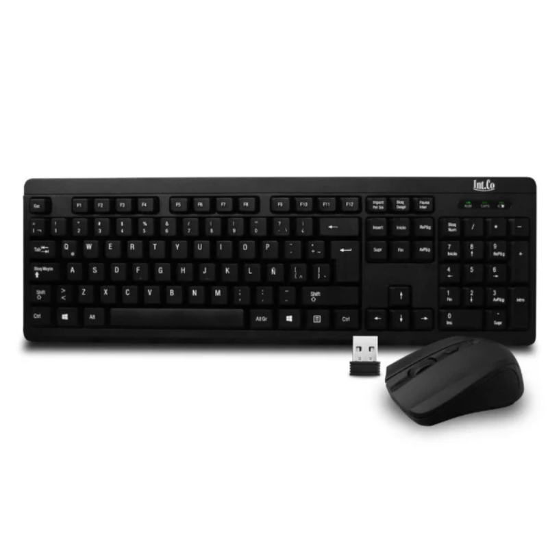 COMBO TECLADO + MOUSE INALAMBRICO INT.CO